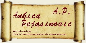 Ankica Pejašinović vizit kartica